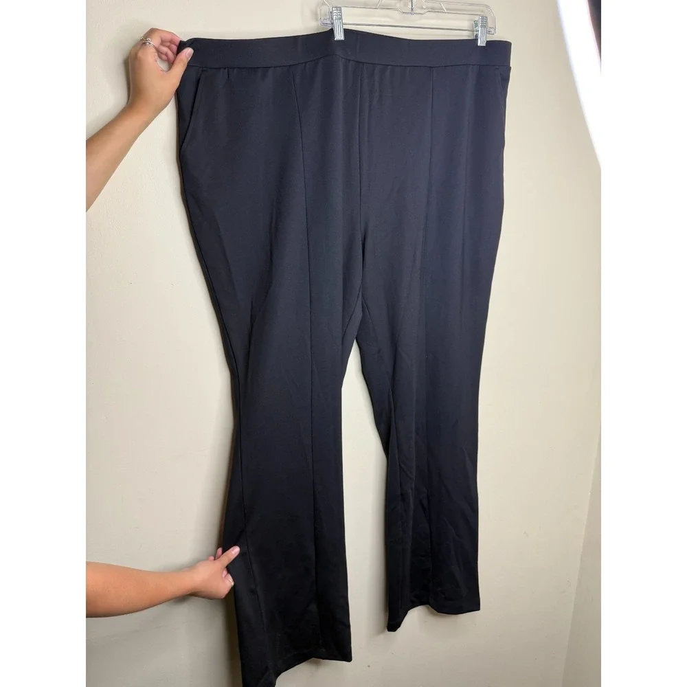 ISAAC MIZRAHI LIVE! NEW Pull On Stretch Pintuck Black Size 3XT #57M - Picture 5 of 8